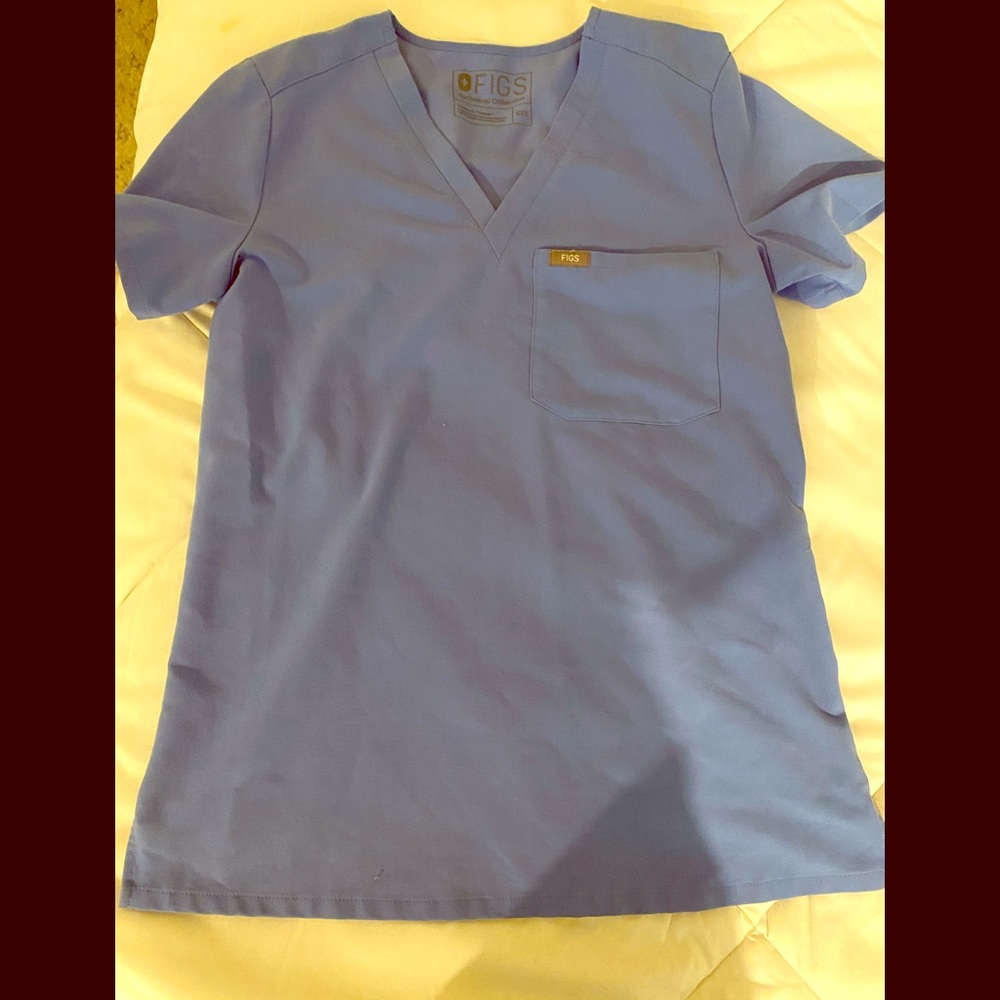 Cecil blue Figs Catarina scrub top xxs